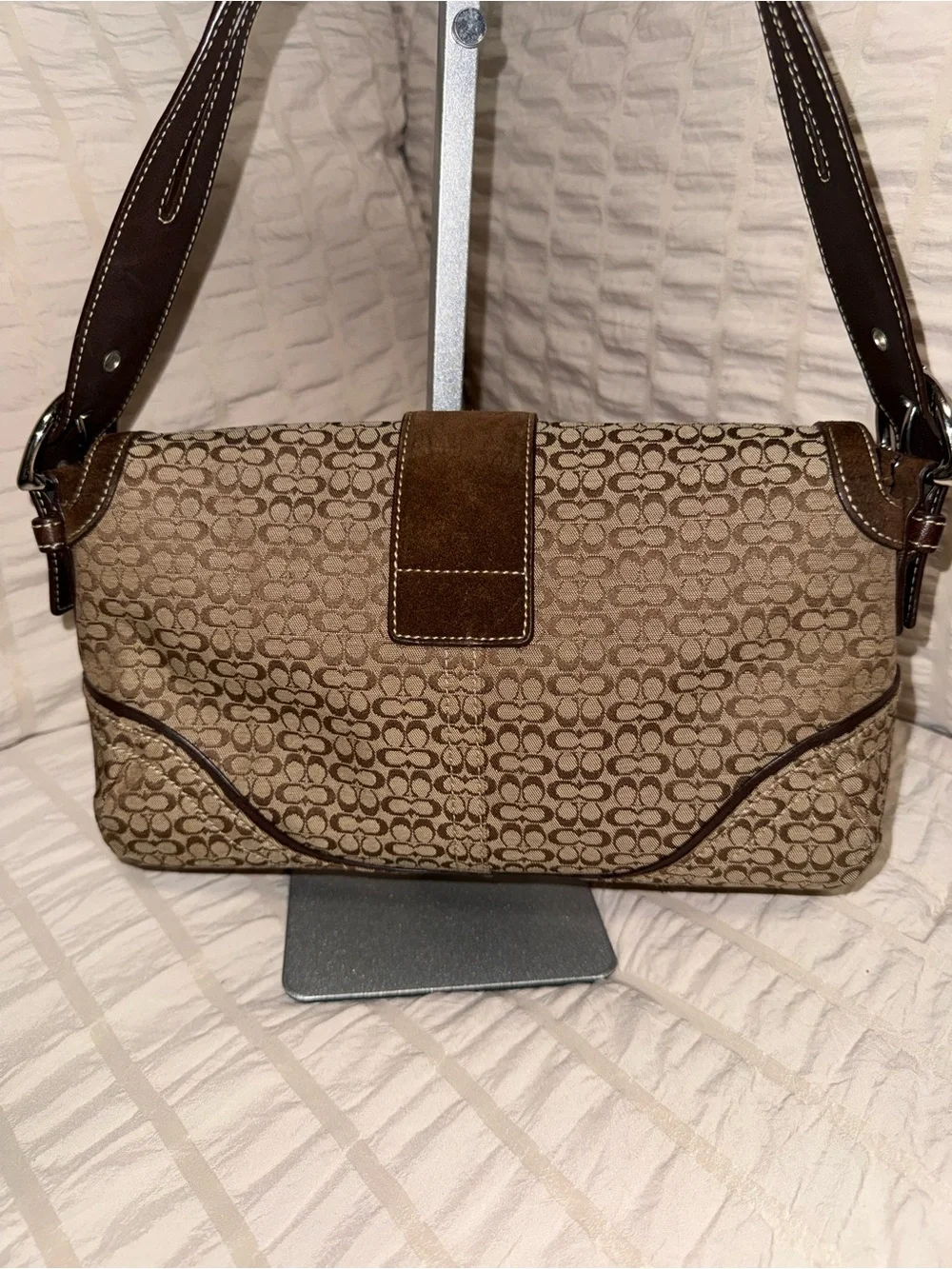 Vintage Coach Y2K Signature Double Pocket Soho